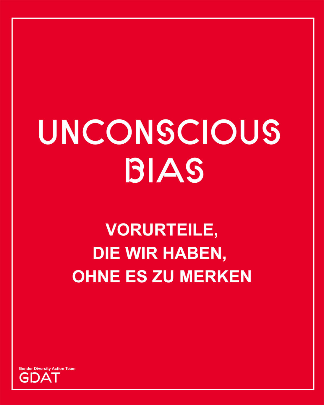 Unconscious Bias - Vorurteile, die wir haben, ohne es zu merken